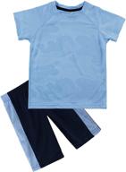 kisbini breathable summer clothes t shirt boys' clothing ~ clothing sets logo