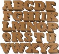 juvale 104 piece cardboard alphabet letters set for kids crafts, stencils & decor - 3x3 inch size logo