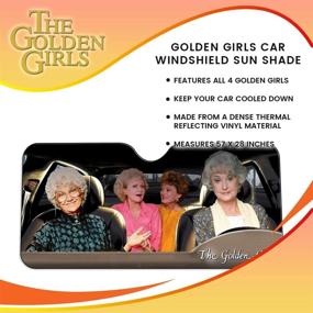 img 2 attached to Pop Culture Golden Girls Windshield Sun Shade Visor - Novelty Car Accessory for Ultimate UV Protection