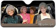 pop culture golden girls windshield sun shade visor - novelty car accessory for ultimate uv protection logo