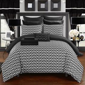 img 3 attached to 🛏️ Chic Home CS0575-AN 20 Piece Jacksonville Complete Bedroom Set - King Size, Black