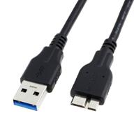 🔌 qces usb 3.0 a male to micro b кабель 3.3ft провод - совместим с wd my passport и elements переносной внешний жесткий диск, toshiba, seagate, samsung galaxy s5, note 3 логотип