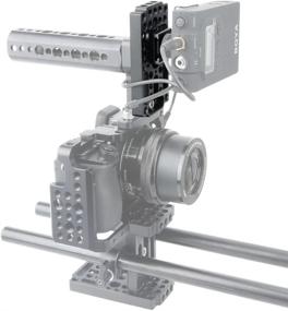 img 1 attached to Enhance Your Filming Setup with the NICEYRIG Multifunctional Cheese Easy Plate Kit: Cold Shoe Mount for Railblocks, Dovetails and Short Rods