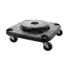 img 2 attached to 🗑️ Rubbermaid Commercial Products BRUTE Trash Can Dolly, Square, Black