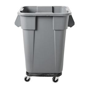 img 1 attached to 🗑️ Rubbermaid Commercial Products BRUTE Trash Can Dolly, Square, Black