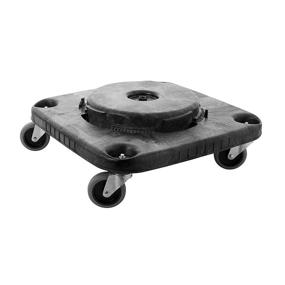 img 3 attached to 🗑️ Rubbermaid Commercial Products BRUTE Trash Can Dolly, Square, Black