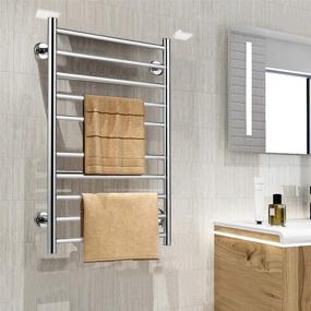 img 2 attached to 🔥 Tangkula Towel Warmer: Ultimate Space Saving 10 Bar Cloth Drying Rack for Home Bathrooms