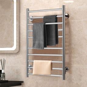 img 3 attached to 🔥 Tangkula Towel Warmer: Ultimate Space Saving 10 Bar Cloth Drying Rack for Home Bathrooms