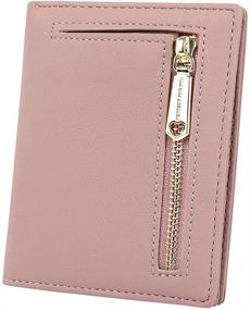 img 4 attached to 👛 Bifold Leather Wallet with Pocket for Women's Handbags & Wallets: A Must-Have Accessory