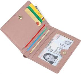 img 1 attached to 👛 Bifold Leather Wallet with Pocket for Women's Handbags & Wallets: A Must-Have Accessory