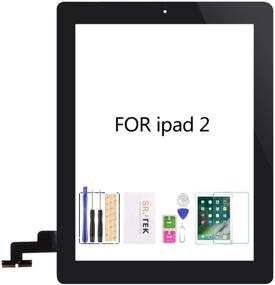img 4 attached to 📱 SRJTEK iPad 2 Touch Screen Replacement Kit: A1397 A1395 A1396, Touch Digitizer Glass Parts in Black, with Home Button, Cameral Holder, Pre-Installed Adhesive, and Middle Frame Bezel