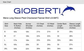 img 1 attached to Gioberti Brushed Checkered Corduroy Contrast Men's Clothing for Shirts