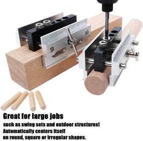 img 3 attached to AUTO TOOLHOME Self-Centering Doweling Jig with Step Drill Guide Bushings Set - Simplified Wood Dowel Jig for Efficient Woodworking Joint Creation