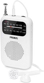 img 4 attached to 📻 Prunus J-777 Portable Pocket Radios - Compact AM FM Walkman Radio with Enhanced Reception, Battery Operated Transistor Radio Supporting 2 AAA, Comes with Headphone & Speaker Ideal for Walk/Jogging/Gym/Camping