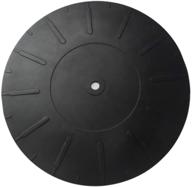 🔘 black rubber silicone turntable slipmat pad - 7 inch platter mat for enhanced lp vinyl record player performance logo