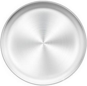 img 4 attached to 🍕 Review: TeamFar 12 inch Stainless Steel Pizza Pan - Healthy, Heavy Duty, and Easy to Clean