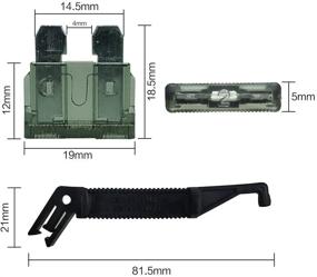 img 1 attached to 🚗 150x Blade Car Fuses Assortment Kit with Puller - 2A, 3A, 5A, 7.5A, 10A, 15A, 20A, 25A, 30A, 35A - Perfect for Boat, Marine, RV, SUV