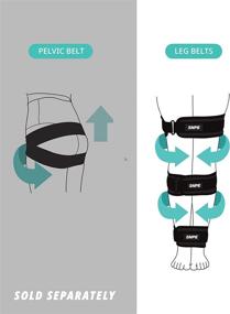 img 3 attached to 🦵 SNPE Leg Belts (M): Effective Posture Corrector for Bowed Legs for Women and Men. Relieve Pain in Knees, Legs, and Lower Back.