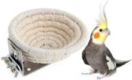 premium happiness-infused rope bird breeding nest bed for budgie parakeet, cockatiel, conure, canary, finch, lovebird and small parrot cage hatching nesting box logo