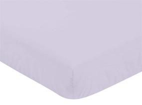 img 2 attached to 🌸 Lavender Purple Watercolor Floral Baby or Toddler Fitted Crib Sheet by Sweet Jojo Designs