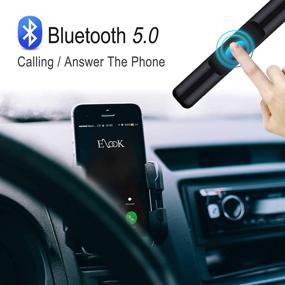 img 2 attached to Улучшите свой автомобильный звуковой опыт с автомобильным аудиоприемником на кассете - Bluetooth адаптером для кассетных лент с функцией вызова в черном цвете