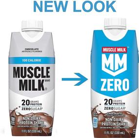 img 3 attached to 💪 Muscle Milk Zero: 100 Calorie Protein Shake, Chocolate, 20g Protein, 11 Fl Oz, 12 Pack (Packaging May Vary) - Ultimate Fitness Fuel