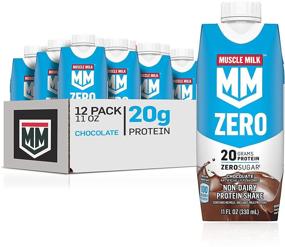 img 4 attached to 💪 Muscle Milk Zero: 100 Calorie Protein Shake, Chocolate, 20g Protein, 11 Fl Oz, 12 Pack (Packaging May Vary) - Ultimate Fitness Fuel