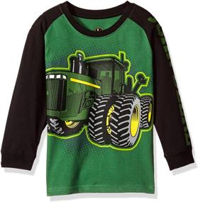 img 1 attached to 👕 Майка John Deere для мальчиков с длинным рукавом: прочная и стильная одежда для активных юношей