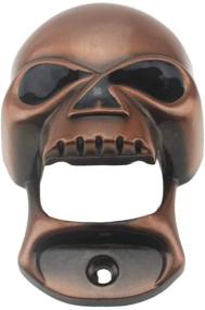 img 3 attached to 💀 Vintage Skull Wall Mount Bottle Opener, Antique Copper Retro Beer Bottle Opener