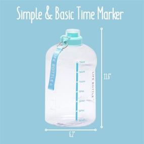 img 2 attached to 🥤 Stay Hydrated with Life Bottle! Time Marked 1 Gallon Water Bottle - Track Your Daily Water Intake - BPA Free with Leakproof Flip Top