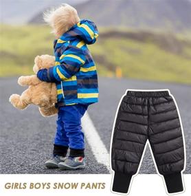 img 2 attached to 👖 Elastic Lightweight Windproof Winter Trousers - Boys' Clothing Pants