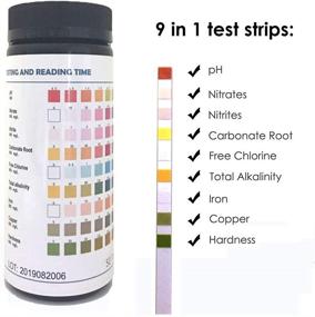 img 2 attached to 🐠 Qguai 9 in 1 Aquarium Test Strips - Saltwater Freshwater Pond Pool Spa Water Testing Kit: pH, Nitrate, Nitrite, Carbonate, Chlorine, Alkalinity, Hardness - Fast, Accurate & Convenient - 50 Strips