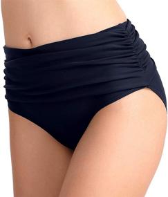 img 3 attached to 🩱 Micosuza Women's Swim Brief: Stylish High Waist Full Coverage Bikini Bottom