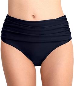 img 4 attached to 🩱 Micosuza Women's Swim Brief: Stylish High Waist Full Coverage Bikini Bottom