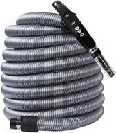 🔌 ovo universal central vacuum - 50ft black low voltage switch control hose - fits most inlets - crushproof - with/without hose protector cover логотип