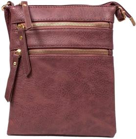 img 4 attached to Versatile Casual Double Crossbody: Women's Handbags, Wallets & Crossbody Bags with Functional Pockets