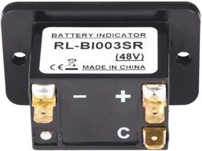 img 1 attached to 🔋 AIMILAR 48V LED индикатор батареи - счетчик заряда и разряда для 48V свинцово-кислотных батарей на мотоциклах, гольф-карах, автомобилях и гидроциклах.