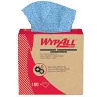 🧻 shop wypall kimtech 33570 kimtex disposable wipers - low lint, pop-up box - blue (500 count, case of 5)! logo