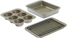 img 2 attached to 🍳 Nordic Ware 5 Piece Compact Aluminized Steel Ovenware Bakeware Set