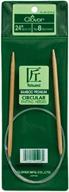 🌿 clover 3016/24-05 takumi 24-inch bamboo circular knitting needles, size 5 logo