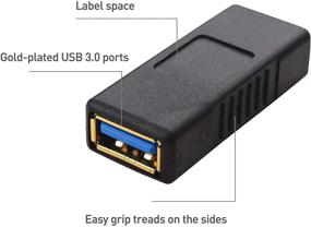 img 2 attached to Cable Matters 2-Pack USB 3.0 Coupler Adapter - Female to Female Gender Changer
