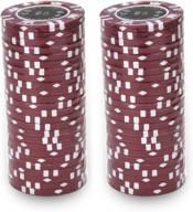 brybelly coin inlay poker chip set - 50-pack of 15-gram heavyweight clay composite chips логотип