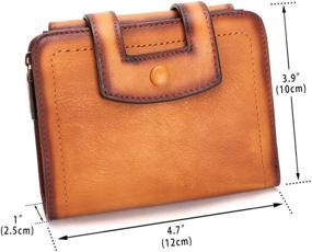 img 2 attached to 👜 Premium Handmade Women's Wallets & Handbags: Genuine Leather with RFID Blocking Function