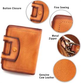 img 1 attached to 👜 Premium Handmade Women's Wallets & Handbags: Genuine Leather with RFID Blocking Function