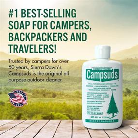 img 3 attached to CampSuds Outdoor Soap - Biodegradable, Environmentally Safe All-Purpose Cleaner for Camping, Hiking, Backpacking, and Travel