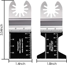 img 2 attached to 🔧 Vtopmart 20 Metal Wood Oscillating Multitool Saw Blades - Quick Release, Fein Multimaster, Porter Cable, Black & Decker, Bosch, Craftsman, Ridgid, Ryobi, Makita, Milwaukee, Rockwell Compatible.