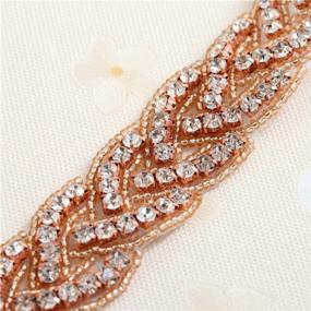 img 1 attached to XINFANGXIU Applique Rhinestone Dacorations Handcrafted