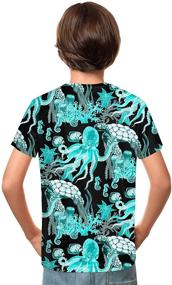 img 2 attached to Crewneck Watercolor Seahorses T Shirt Athletic