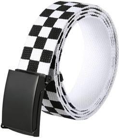 img 4 attached to 🏴 Black Checkered Military Canvas by HDE