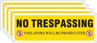 outdoor aluminum trespassing violators: prosecution made logo